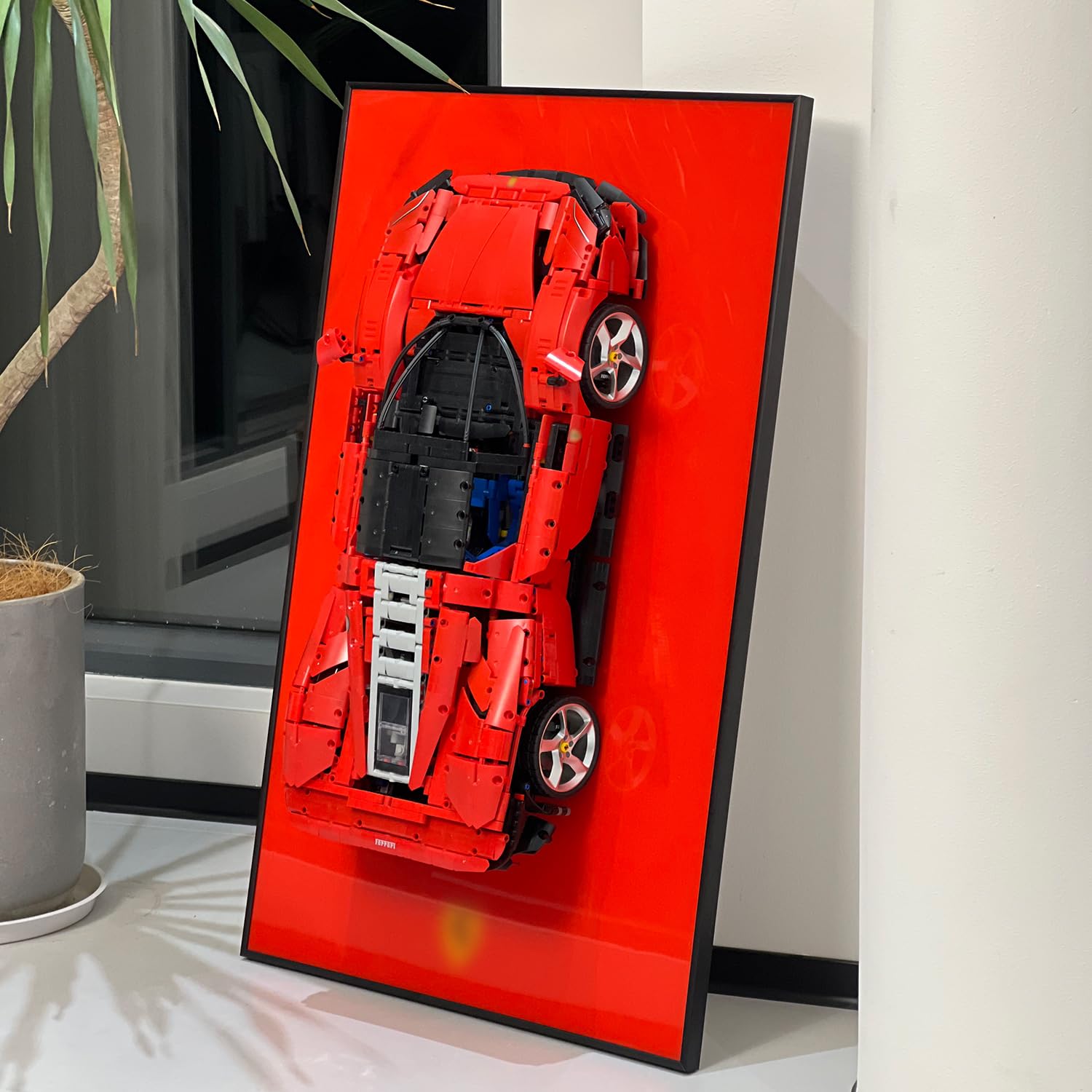 ホワイトテレビボード Amazon.com: iLuane Display Wallboard for LEGO Technic Ferrari